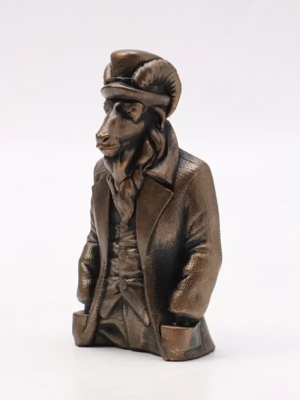 Фигурка декоративная &laquo;Баран в костюме&raquo;, 12&times;6&times;4 см, бронза