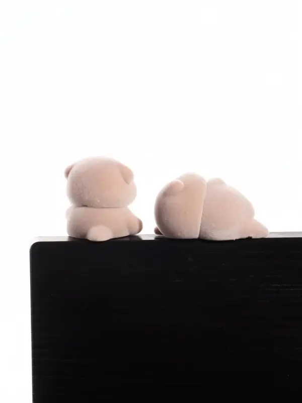 Мини - фигурка на монитор &laquo;Выдры и яичница&raquo;, набор 2 шт., 4.7&times;4.5&times;4 см