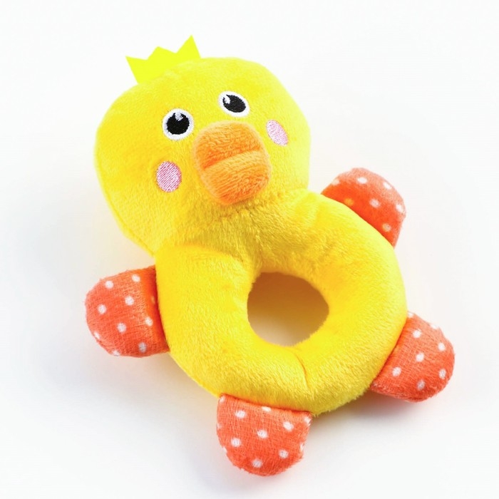 Игрушка пищащая для собак Игрушка пищащая для собак "Утёнок",17 см