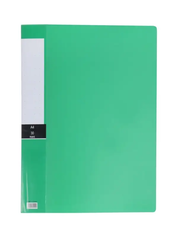 Папка А4, 30 прозрачных файлов, 400 мкм, МИКС