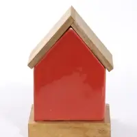 Фигурка керамическая с подсветкой &laquo;Домик со снежинками&raquo; 9&times;8&times;13 см