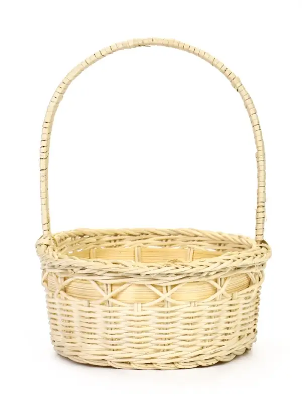 Корзина плетёная для хранения Splet, ротанг, с ручкой, бежевая, набор 3 шт.