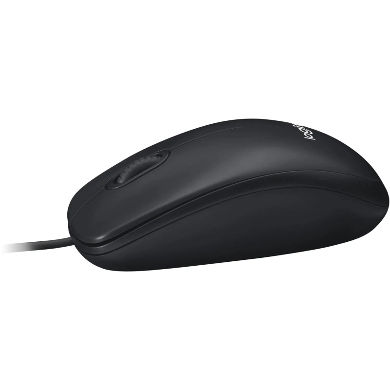 Мышь компьютерная Logitech USB  WIRED M100R DARK/GREY (910-006765)