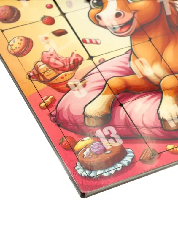 Головоломка «Пятнашки. Жеребёнок со сладостями», логическая настольная игра, 22×22 см