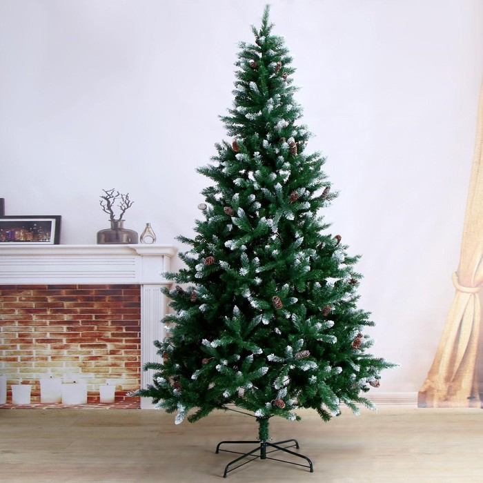 Ёлка шик иней 240 см, d нижнего яруса 125 см, 1496 веток Ёлка шик иней 240 см, d нижнего яруса 125 см, 1496 веток