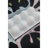 Форма для муссовых десертов и выпечки KONFINETTA &laquo;Шарики&raquo;, 29.7&times;17.4&times;3.7 см, 8 ячеек, силикон, белая