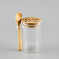Банка для хранения с ложкой "Кухня", 300 мл