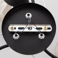 Люстра потолочная BayerLux &laquo;Ирида&raquo;, 3хЕ27, 40 Вт, черно-хромовый, 44&times;44&times;24 см