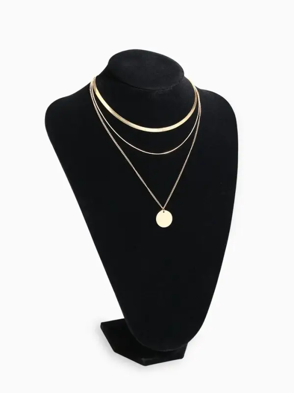 Бюст для украшений QF, 23&times;15&times;34 см, h=34 см, чёрный