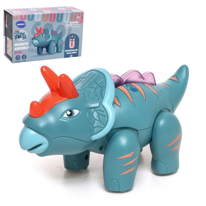 Конструктор магнитный «Дино», 7 деталей Конструктор магнитный «Дино», 7 деталей