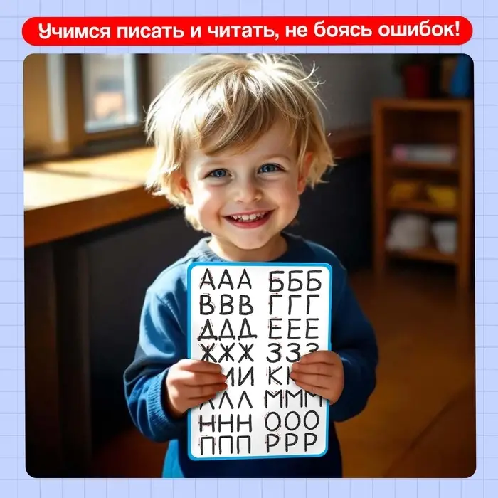 Тренажёр для письма &laquo;Учимся писать буквы&raquo;, 3+