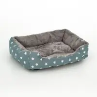 Лежанка для животных &laquo;Звезды&raquo;, 40&times;32&times;12 см, серая