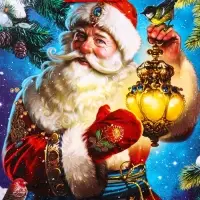 Пакет подарочный новогодний ламинированный, &laquo;Синички&raquo; , 11.5&times;6.5&times;14.5 см