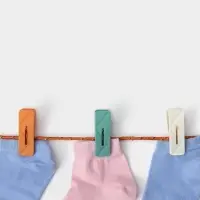 Прищепки для белья Доляна, 20 шт., верёвка бельевая 13 м, 6.5&times;2.3 см, ширина низа 3.8 см