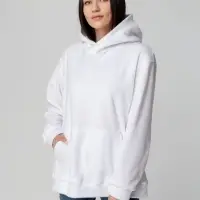 Худи флисовое унисекс Manakin, белое, размер XL/2XL