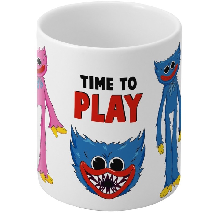 Кружка керамическая детская, сублимация, 350 мл «Time to play», Монстр