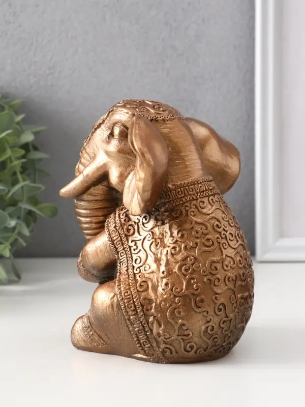 Фигура «Слон индийский большой», 14×12×12 см, бронза