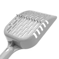 Совок для кошачьего туалета, 24&times;10&times;3 см, пластик, серый