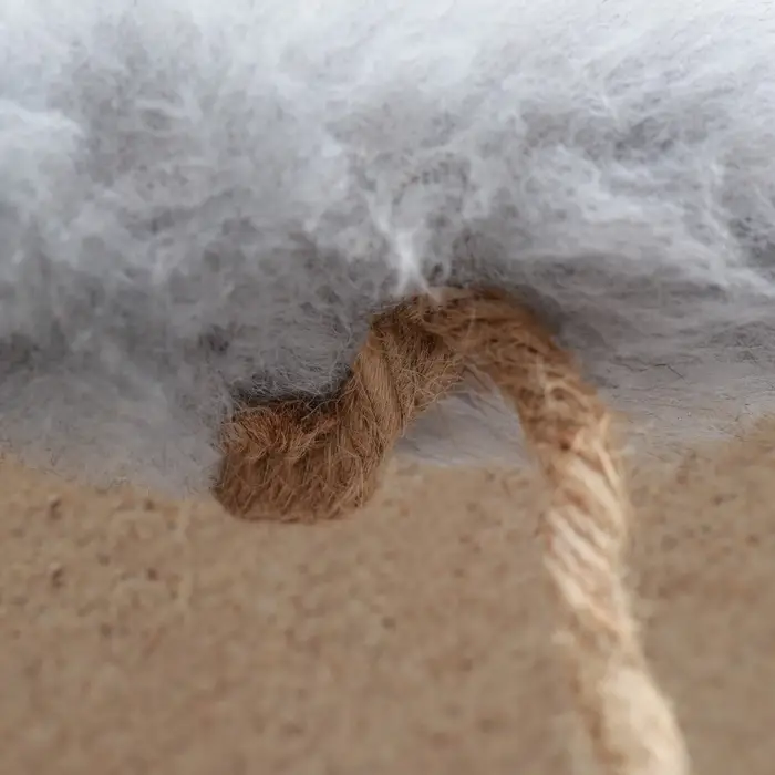 Домик для кошек с когтеточкой &laquo;Круглый с площадкой&raquo;, 52&times;52&times;95 см, серый