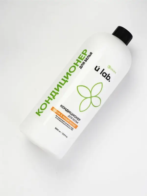 Кондиционер для белья, аромат персик и белый мускус, 1000 мл, ULAB