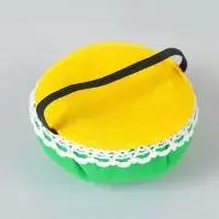 Игольница на руку, d=8 см, зелёная