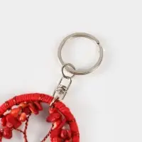 Брелок ловец снов "Древо" 19 см, цв. красный Брелок ловец снов "Древо" 19 см, цв. красный