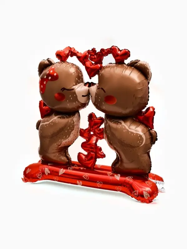 Воздушный шар фольгированный 50" &laquo;Влюбленные мишки", под воздух