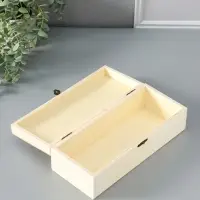 Шкатулка для росписи дерево &laquo;Прямоугольная&raquo;, замок пряжка, 26&times;11&times;8 см