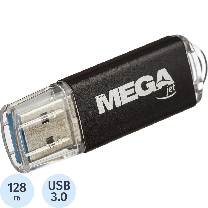 Флеш-память Promega Jet 128GB USB3.0 черный, металл, под лого NTG358U3128GB