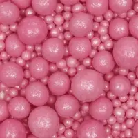 Кондитерская посыпка с мягким центром &laquo;Жемчуг&raquo;, розовая, 50 г