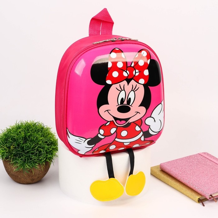 Рюкзак детский, Текстиль, 19 х 8 х 22 см Рюкзак детский, Текстиль, 19 х 8 х 22 см "Мышка", Минни Маус