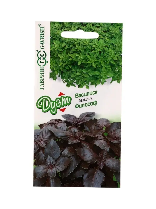 Семена Базилик Василиск 0,1 г+Философ 0,1 г автор. серия Дуэт