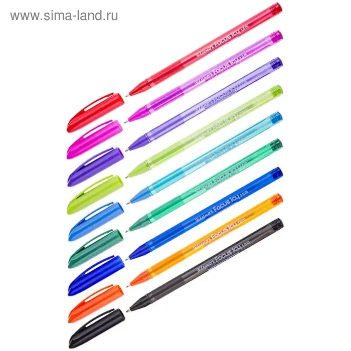 Ручка шариковая Luxor Focus Icy, узел 1.0 мм, чернила и корпус микс Ручка шариковая Luxor Focus Icy, узел 1.0 мм, чернила и корпус микс