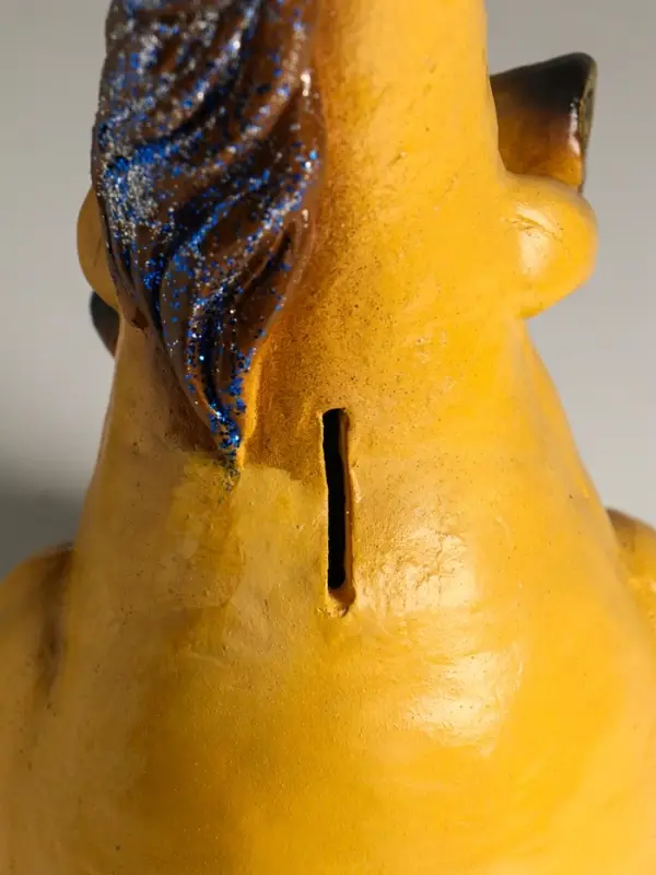 Копилка "Лошадь с мешком" 12х17х24 см, коричневый