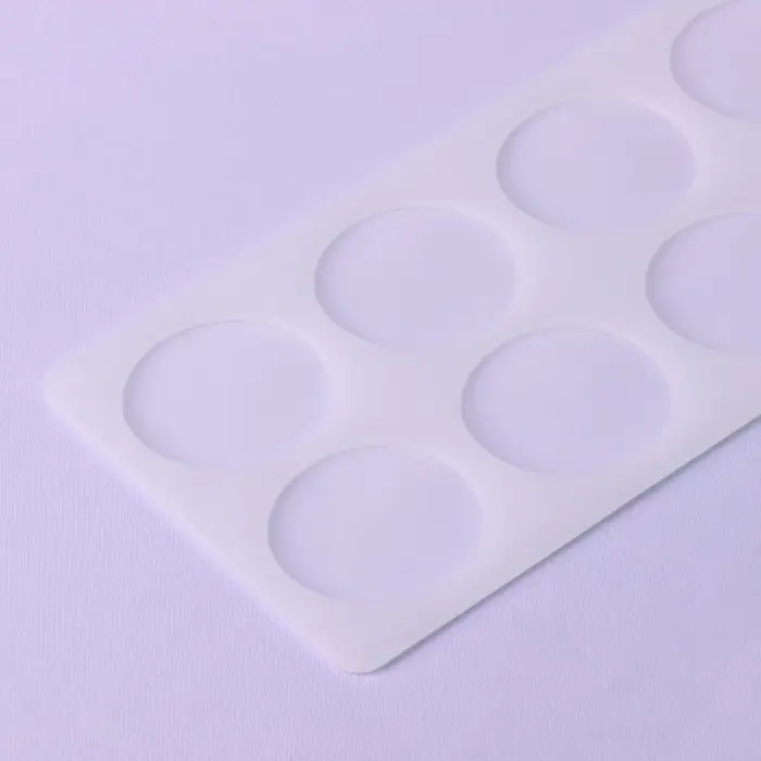 Форма для шоколада &laquo;Круг&raquo;, силикон, 8 ячеек, 23.5&times;12&times;0.3 см, прозрачная