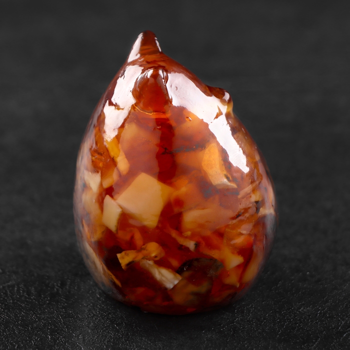 Сувенир Сувенир "Кот пузатый", янтарь