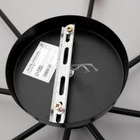 Люстра 2233/8BK E27 40Вт черно-золотой 108х108х20 см BayerLux