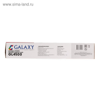 Щипцы-гофре Galaxy GL 4500, 30 Вт, до 200°С, керамика, пластины 86 х 13 мм, фиолетовые