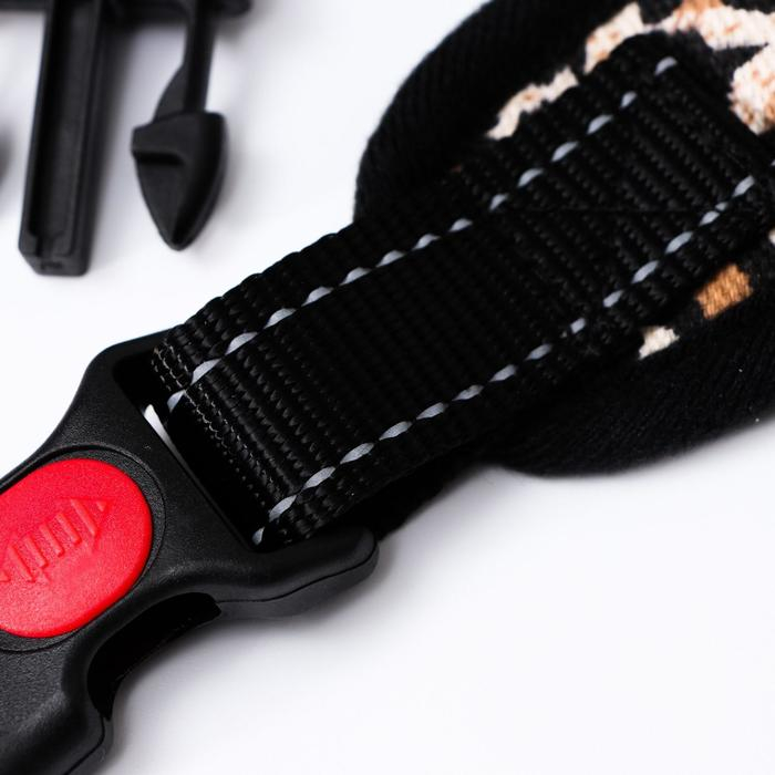 Шлейка К7 мягкая светоотражающая, размер XL, ОГ 74-92 см, вес 28-47,5 кг, леопард Шлейка К7 мягкая светоотражающая, размер XL, ОГ 74-92 см, вес 28-47,5 кг, леопард