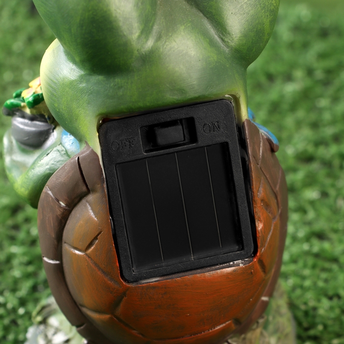 Садовый фонарь  Садовый фонарь "Лягушонок садовод" 7х8х15см