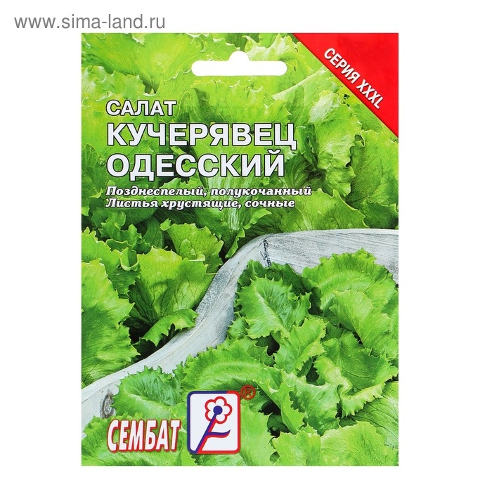 Семена ХХХL Салат  Семена ХХХL Салат "Кучерявец одесский", 10 г