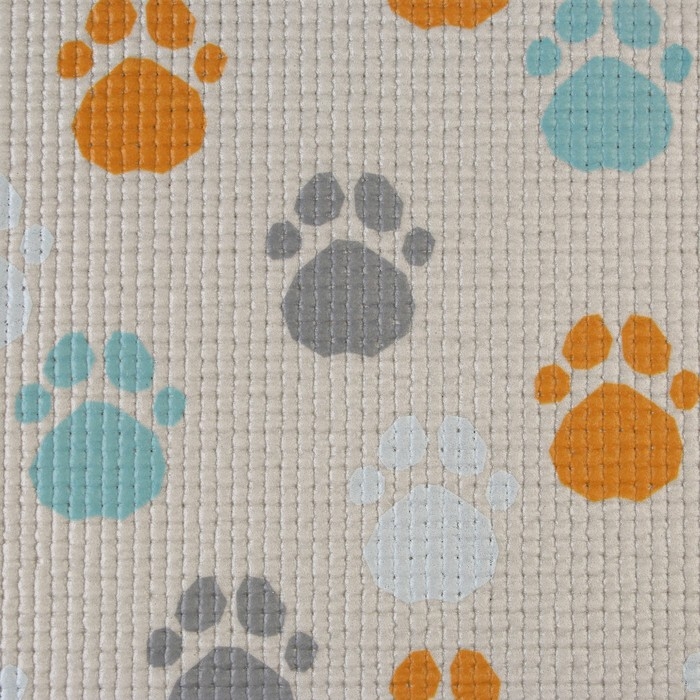 Коврик под миску «Лапки светлые», 52х38х0,3см Коврик под миску «Лапки светлые», 52х38х0,3см