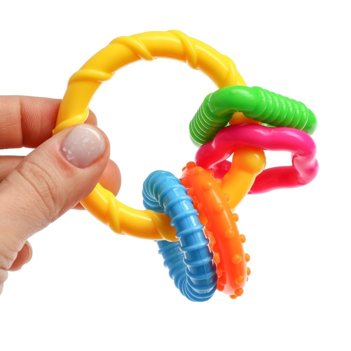 Набор погремушек «Маленькие радости», 2 шт, цвет МИКС, Крошка Набор погремушек «Маленькие радости», 2 шт, цвет МИКС, Крошка