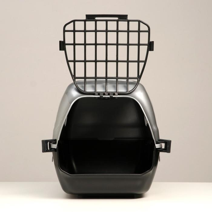 Переноска для животных  Переноска для животных "Сириус", 33,5 х 31 х 50 см, серый перламутр