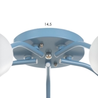 Люстра "Онлайн" (цил.) 5х15Вт Е27 МОДЕЛЬ:BR 00279 голубой 52х52х15см