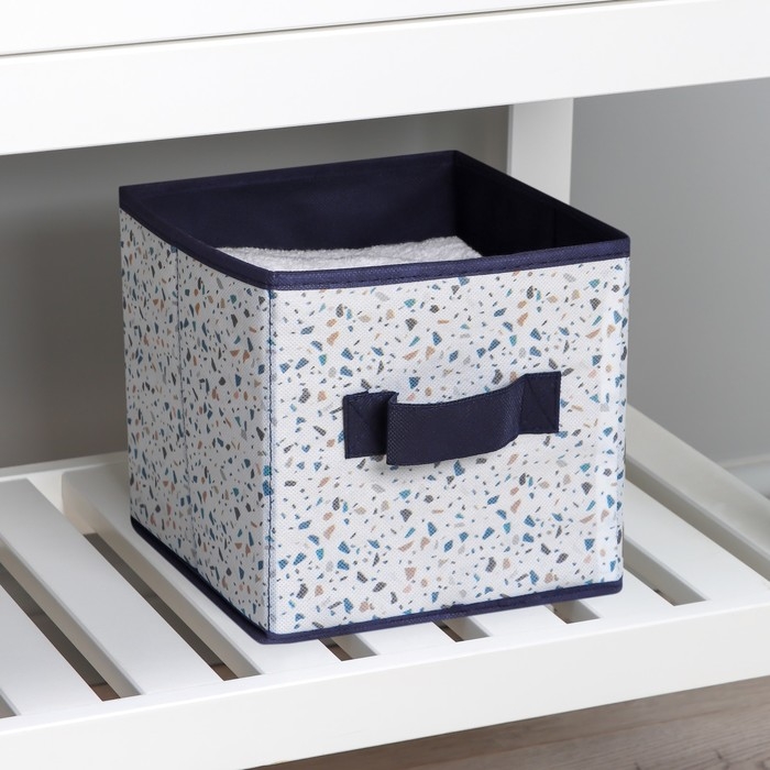 Короб для хранения Доляна «Мармелад», 19×19×19 см, цвет белый Короб для хранения Доляна «Мармелад», 19×19×19 см, цвет белый