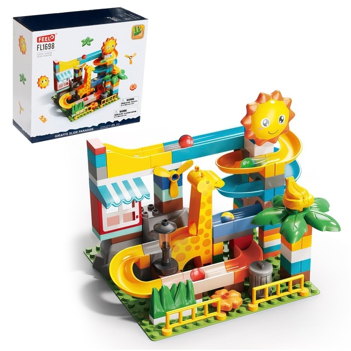 Конструктор Шарики «Зоо-горка», 100 деталей Конструктор Шарики «Зоо-горка», 100 деталей