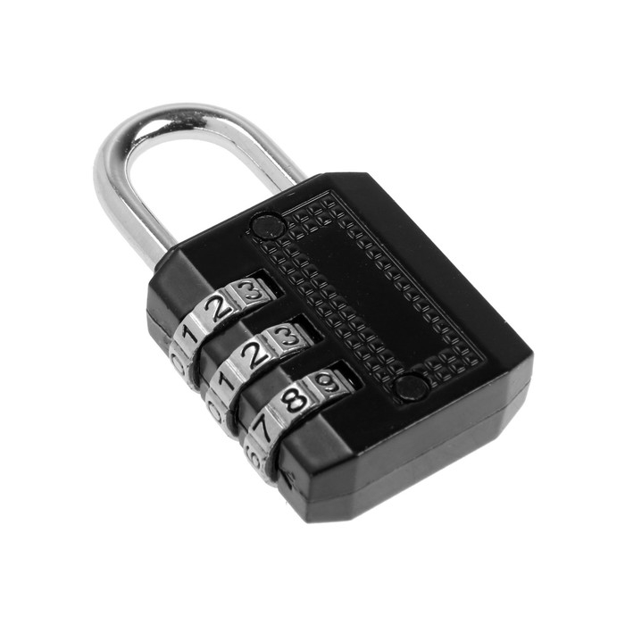 Замок навесной кодовый ТУНДРА ZK011, черный Замок навесной кодовый ТУНДРА ZK011, черный