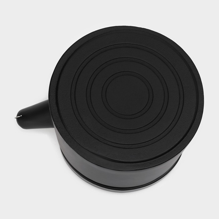 Чайник для плиты с эмалированным покрытием внутри Magma «Сайгон», 1,1 л, чугун, с ситом, индукция, цвет чёрный Чайник для плиты с эмалированным покрытием внутри Magma «Сайгон», 1,1 л, чугун, с ситом, индукция, цвет чёрный