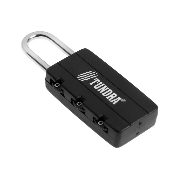 Замок навесной кодовый ТУНДРА ZK007, черный Замок навесной кодовый ТУНДРА ZK007, черный